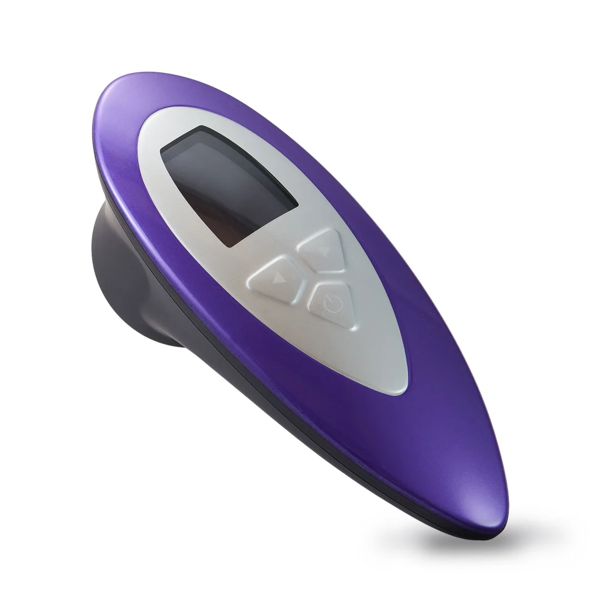 מכשיר הבית WISHtoGo, יחידה סגולה נישאת ביד עם תצוגה דולקת